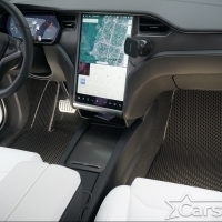 Коврики текстильные на Tesla Model X 6 мест 3 ряда (2015->) 