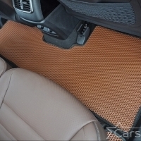 Коврики текстильные на Hyundai Santa Fe IV рестайл 3 ряда (2020->)