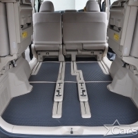 Коврики текстильные на Toyota Vellfire I пр.руль (2008-2014) 2 ряд - 3 места