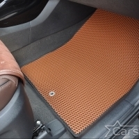 Двухслойные коврики EVA на Hyundai Santa Fe IV 3 ряда (2018-2020)